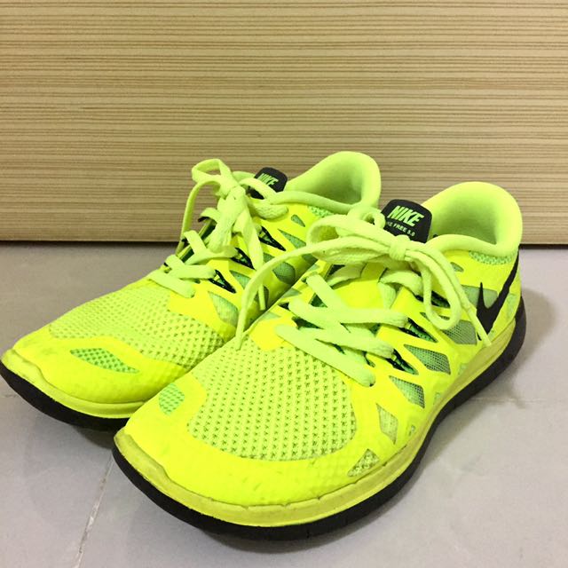 Nike Free Run 5.0 Yellow Black Running Shoes