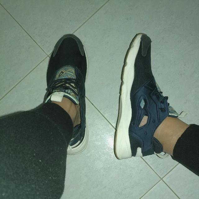 Reebok Furylite Geometric Faux Indigo Tribal Design