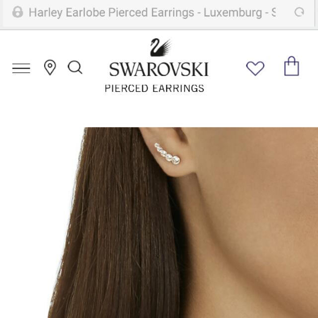 Swarovski harley earlobe clearance earrings