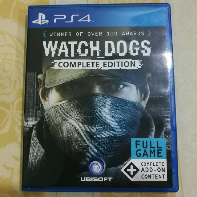 Used Watch Dogs Complete Edition Ps4 Video Gaming Video Games Playstation On Carousell