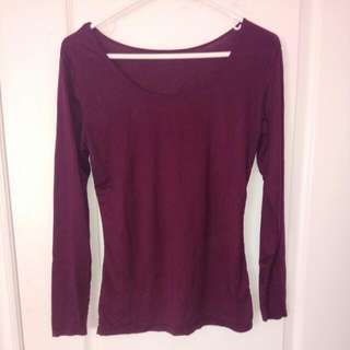 Uniqlo Purple Long Sleeve