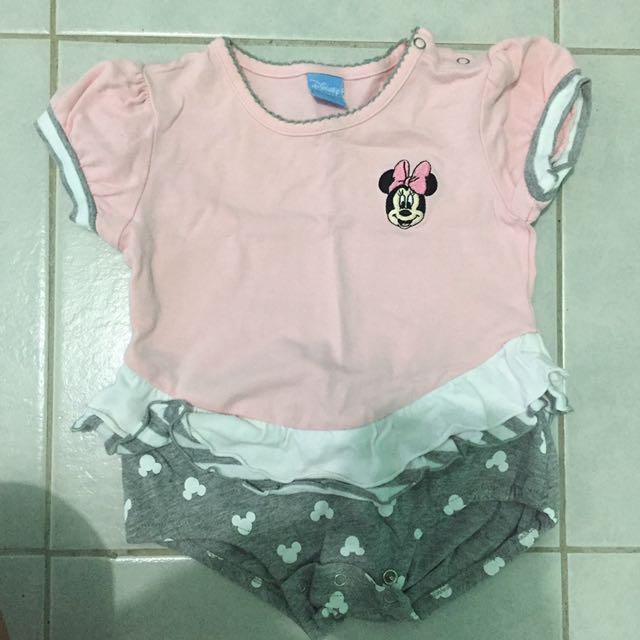 minnie mouse romper baby girl