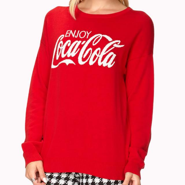 coca cola sweatshirt forever 21