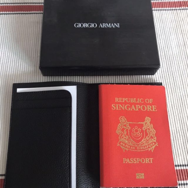giorgio armani passport holder