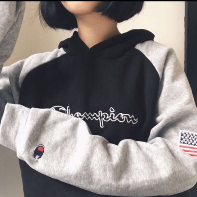 Champion raglan hoodie clearance