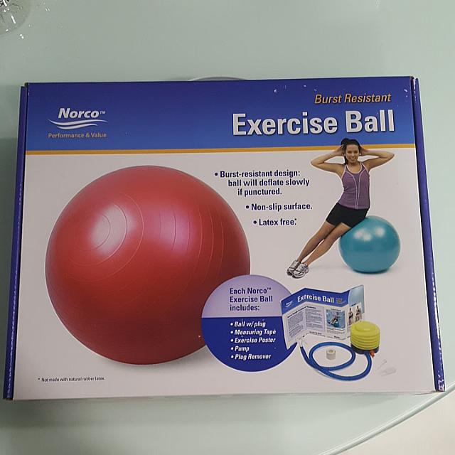 Norco Exercise ball 55cm diameter, Sports Equipment, Exercise & Fitness