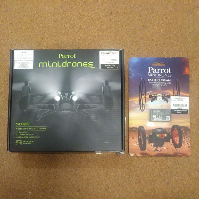 Parrot Minidrones Swat Airborne Night Drone With Extra Battery Electronics Others On Carousell