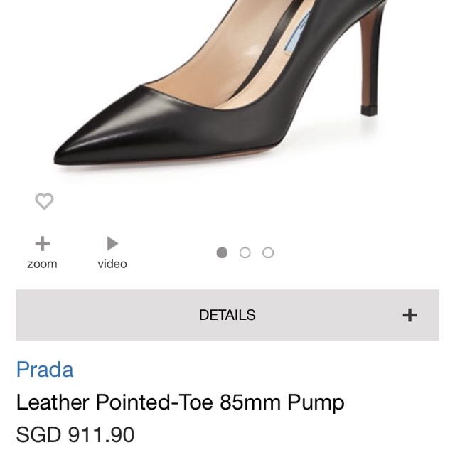 prada black pumps