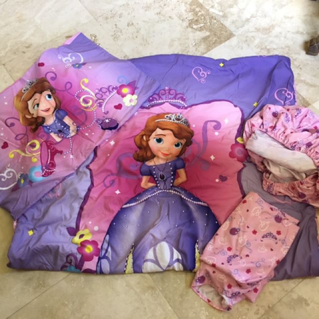 Sofia The First Toddler Bedsheet Comforter Set Babies Kids On