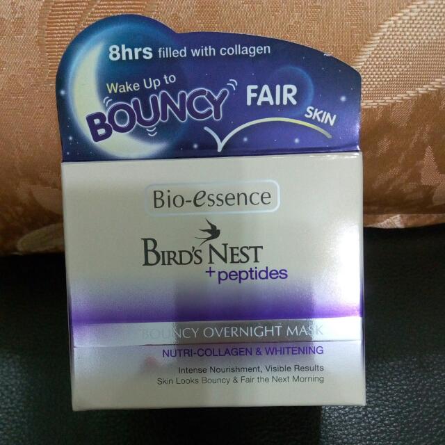 Bio Essence Bird Nest Peptides Bouncy Overnight Mask Health Beauty Skin Bath Body On Carousell
