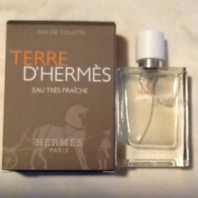 Brand New In Box Hermes Perfume Terre D Hermes Eau Tres Fraiche Eau De Toilette Travel Size 5ml Health Beauty Hand Foot Care On Carousell