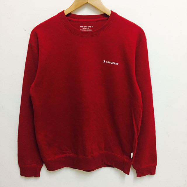 red converse sweatshirt