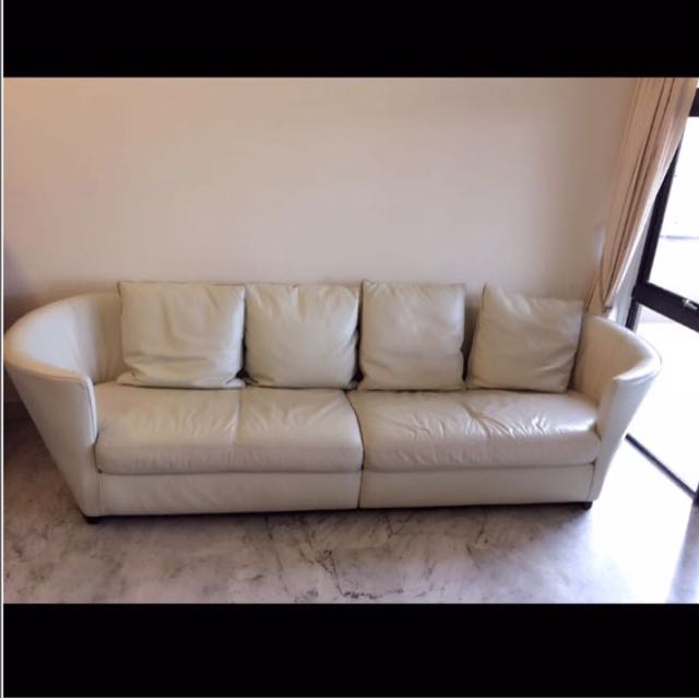 Domicil Full Leather Sofa Set Furniture Sofas On Carousell