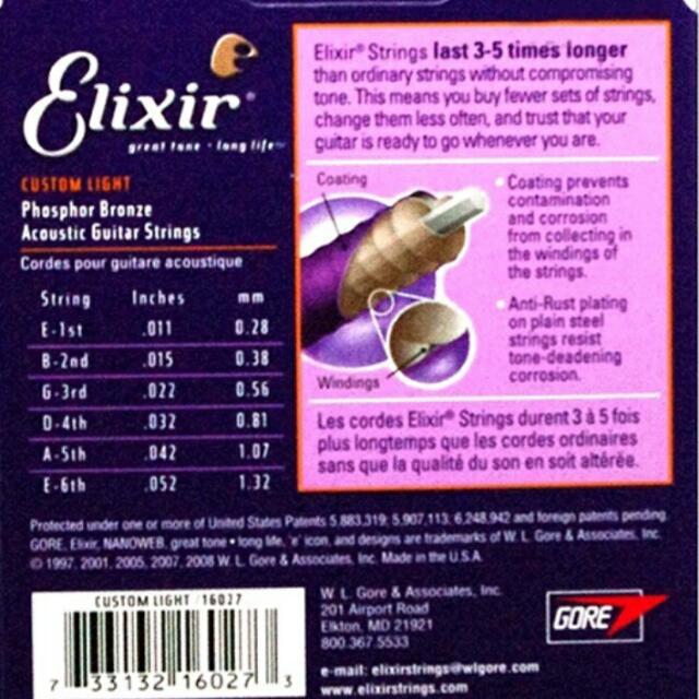 Elixir on sale 0.11 acoustic