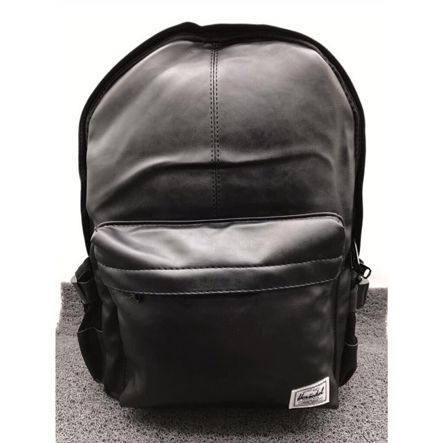 herschel leather bag