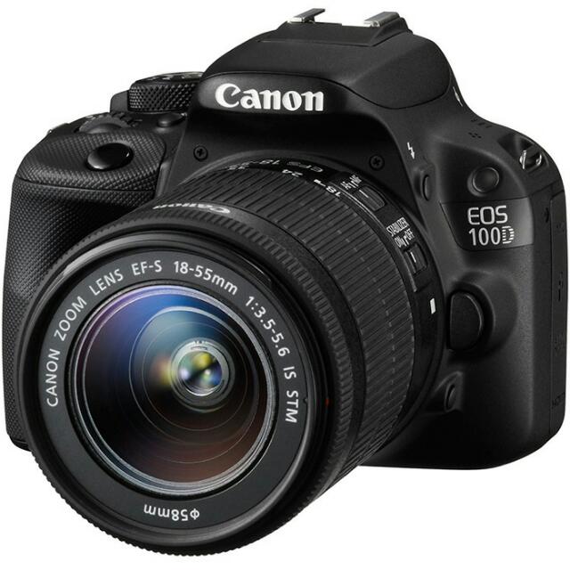 kamera canon 100d lensa kit 18 55 canon lensa fix 50mm canon f1 8 flash att speed light flash mago speed lite 65n