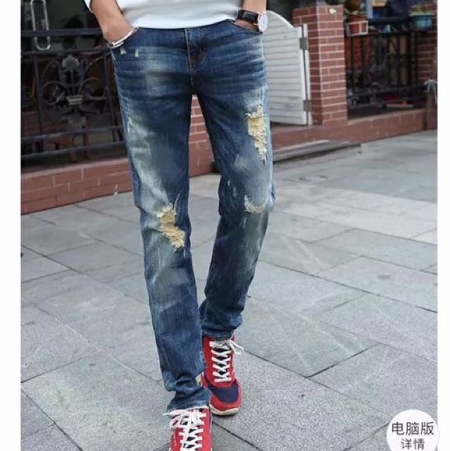 tattered pants for men
