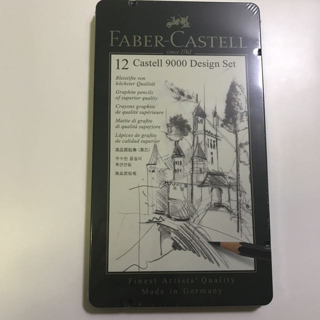 12 Castell 9000 Design Set Sketching Graphite Pencil Faber Castell