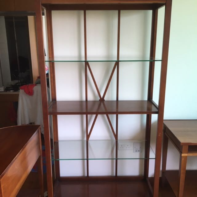 Cherry Wood Shelf Unit Must Be Collected By 1st August Furniture Shelves Drawers On Carousell