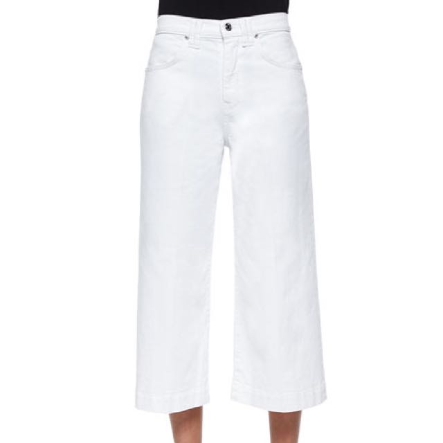 White cotton culottes clearance