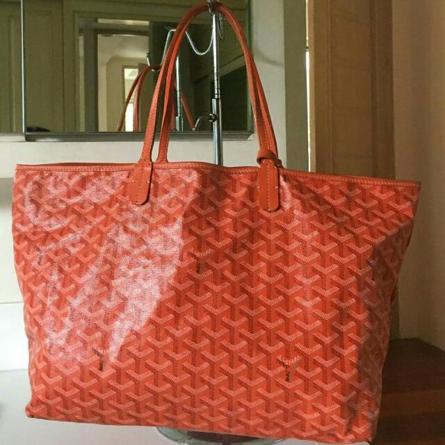 Goyard St Louis tote bag in red, Luxury, Bags & Wallets on Carousell