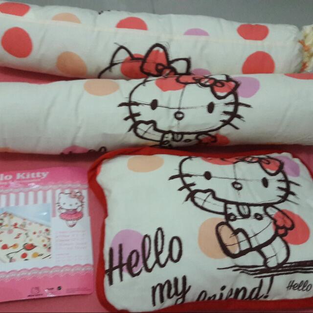 Hello Kitty Baby Pillow Set On Carousell