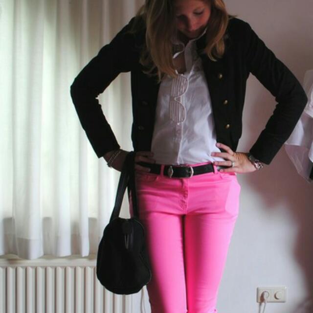 H\u0026m Pink Jeans, Fesyen Wanita, Pakaian Wanita di Carousell