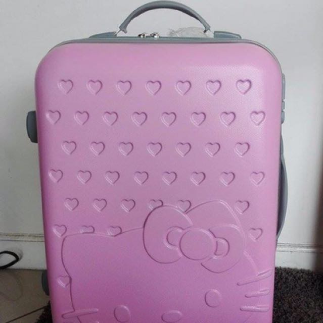 Light Pink Hello Kitty Luggage, Hobbies & Toys, Travel, Luggage on