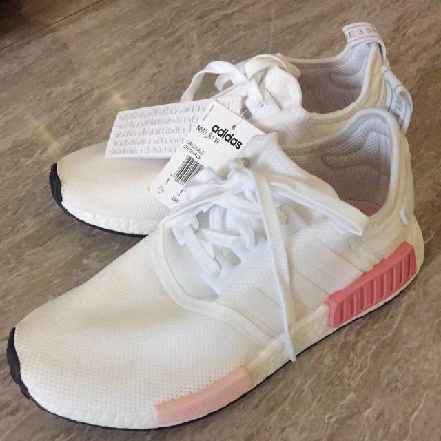 adidas nmd r1 white icey pink