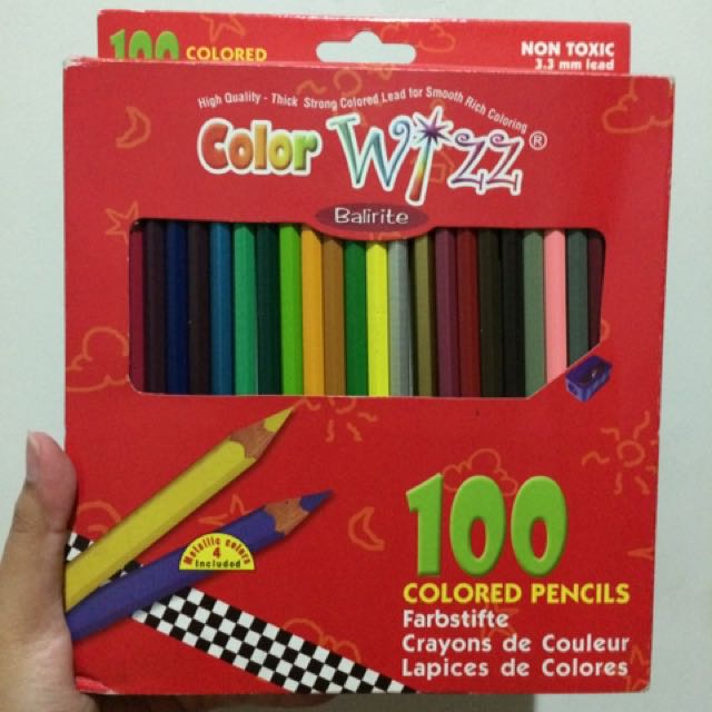 Pensil Warna Color Wizz Balirite 100 Colored Pencil Buku Alat Tulis Alat Tulis Di Carousell