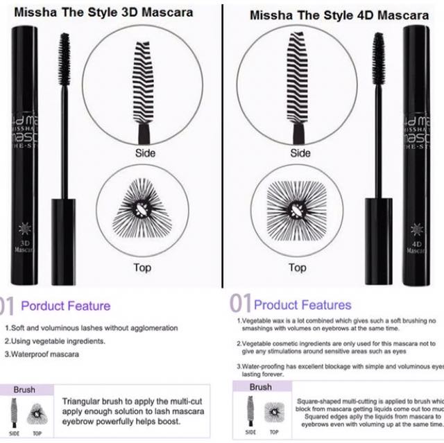 The Style Mascara 3d And 4d Health Beauty Makeup On Carousell