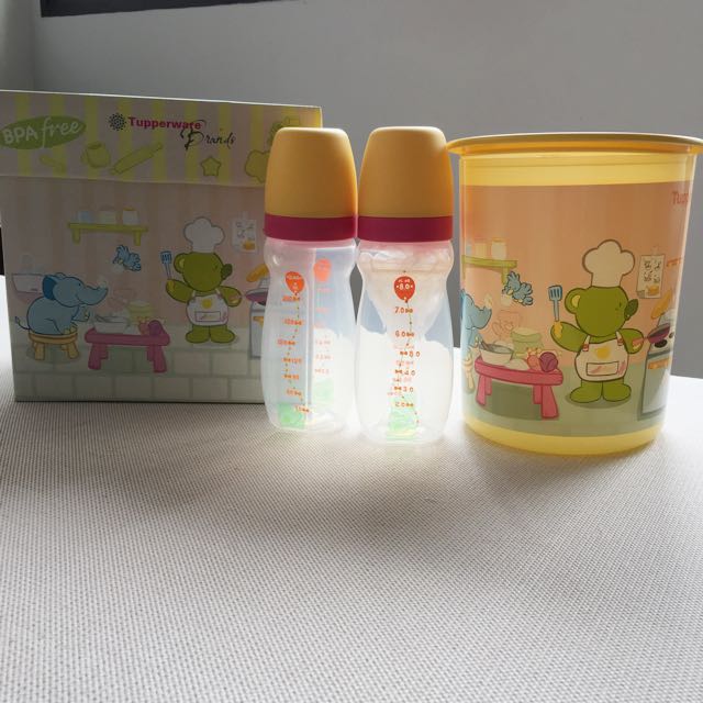 Tupperware Milk Bottle Milk Powder Container