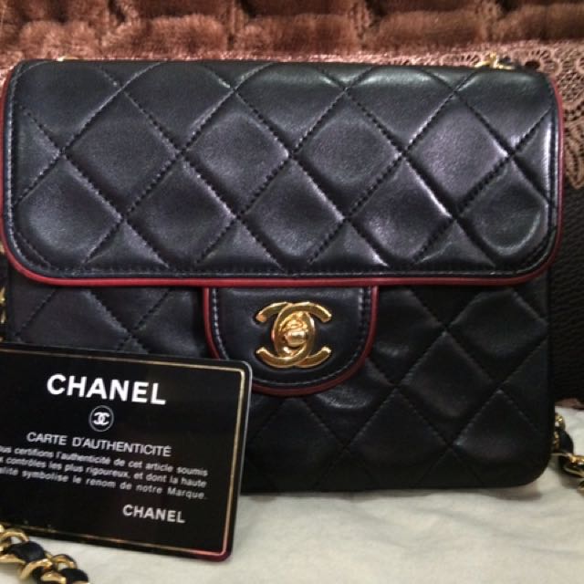 chanel vintage square flap bag