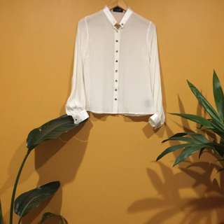 Silk White Shirt