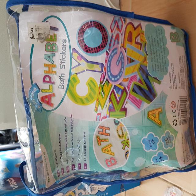 Alphabet Bath Toys, Babies & Kids, Infant Playtime on Carousell