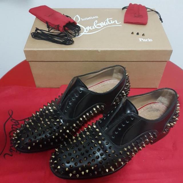 Red dress sale shoes with spikes