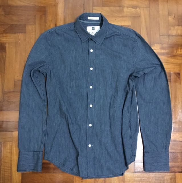 Authentic Fox Men East Village Ling Sleeve Casual Shirt Men S