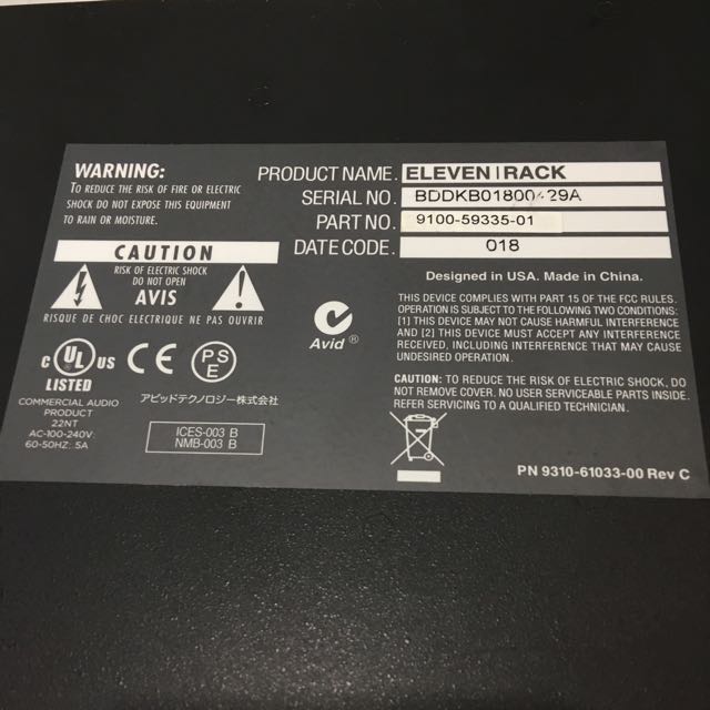 Avid Eleven Rack Guitar Effects Rack Unit + Behringer FCB1010 Midi Foot