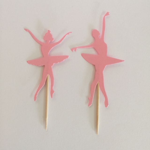 Ballerina Cupcake Topper Hobbies And Toys Stationery And Craft Handmade Craft On Carousell 1586