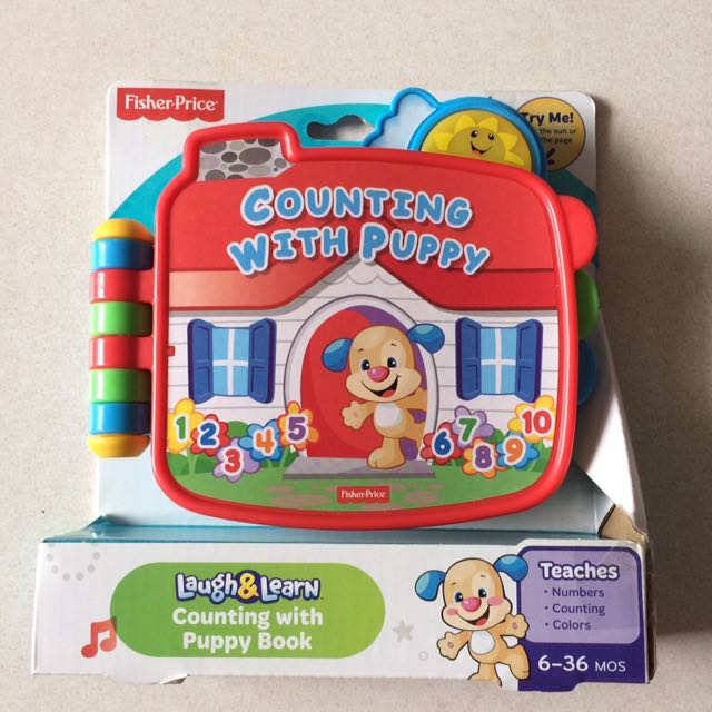 Fisher price counting with puppy best sale book