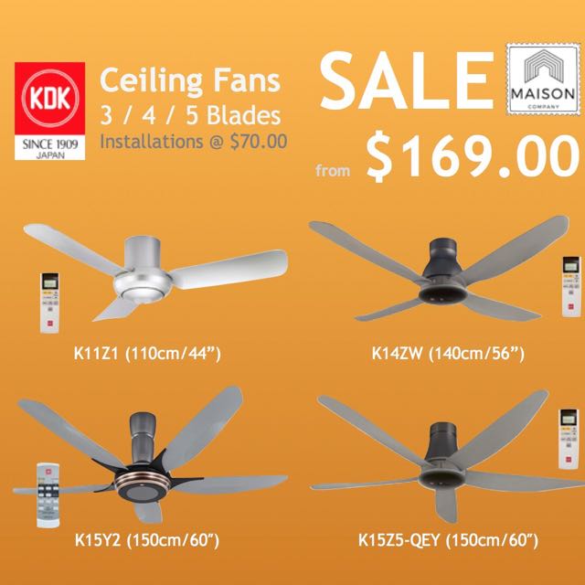 Brand New Kdk Ceiling Fans Sale Furniture Others On Carousell