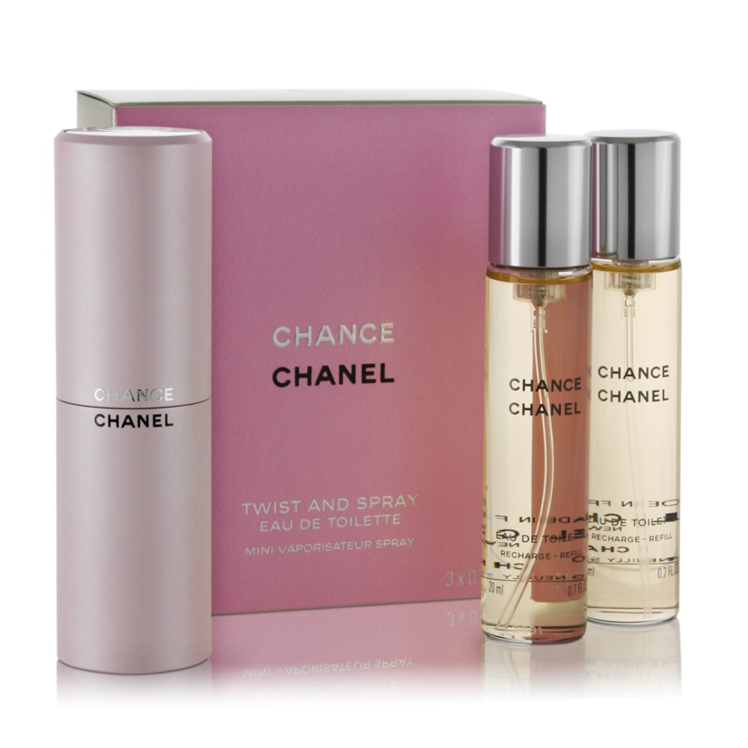 Chanel Chance (TRAVEL/TWIST SPRAY) 20ml 3in1, Beauty & Personal Care,  Fragrance & Deodorants on Carousell
