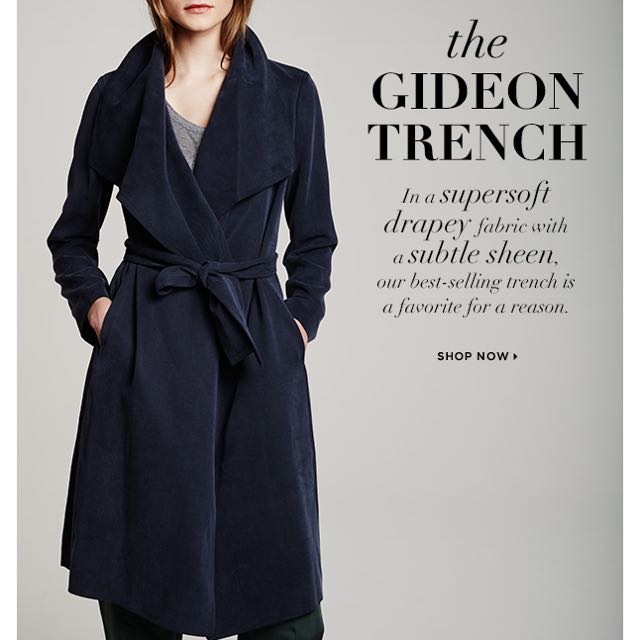 Club monaco top gideon trench