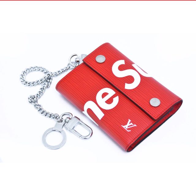 Louis Vuitton x Supreme Chain Wallet Epi Red - US