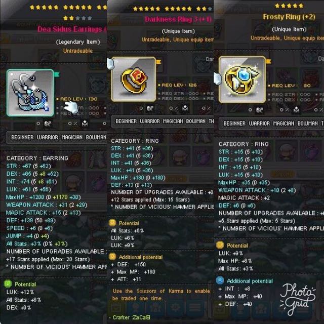 Maplesea Aquila Quitting Thief Godly Items