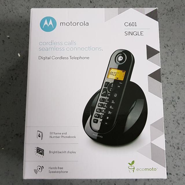 Motorola Digital Cordless Telephone C601, Audio, Other Audio Equipment