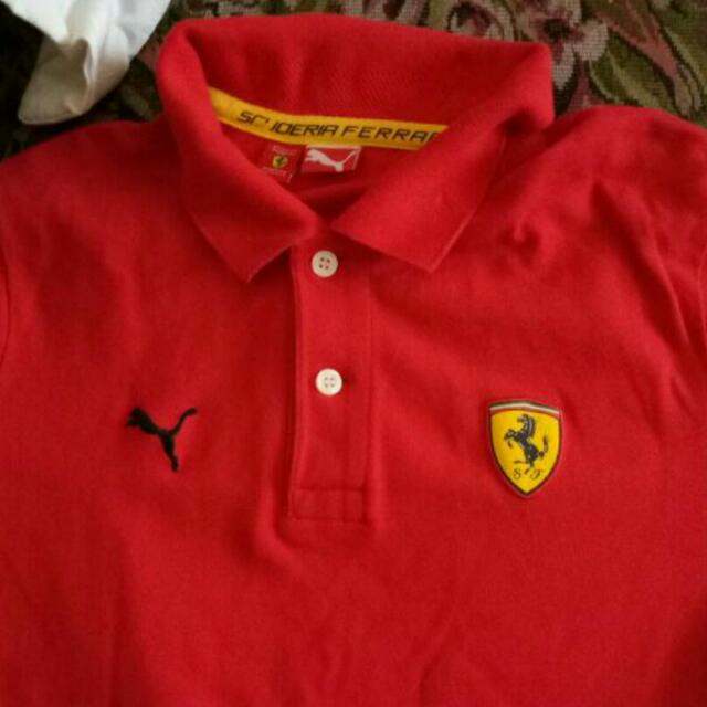 Puma Ferrari Polo Shirt Men S Fashion Clothes Tops On Carousell