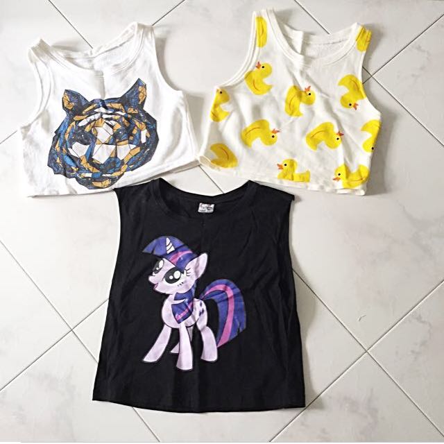 Super Cute Crop Tops Flash Sale Women S Fashion Clothes Tops On Carousell