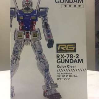 Bandai RG Gundam RX-78-2 Color Clear