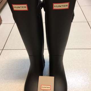 Hunter 新款 Refined Back Strap 雨靴